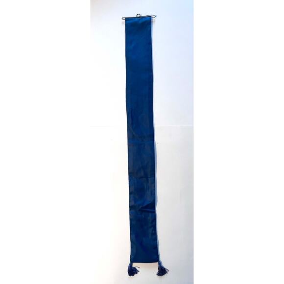 Vintage Tapestry Wallhanging Monthly Seasons Calendar 36"x4" Tassels Rod Pocket - Picture 8 of 8